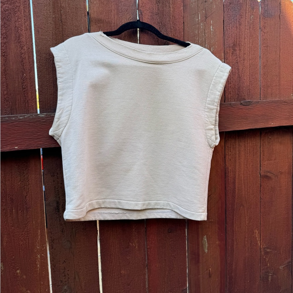 Pale Pink Rachel Comey Sleeveless Crop Top